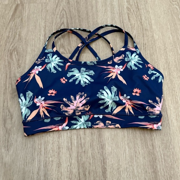 Adore Me Other - Adore Me Cora Cozy Bra Lined Plus Size 1x in Tropical Print Sports Activewear